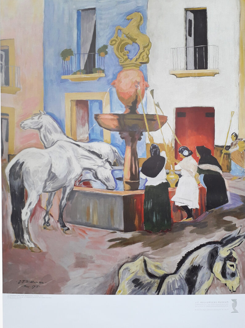 Hestebrønden i Cordoba Plakater Willumsens Museum