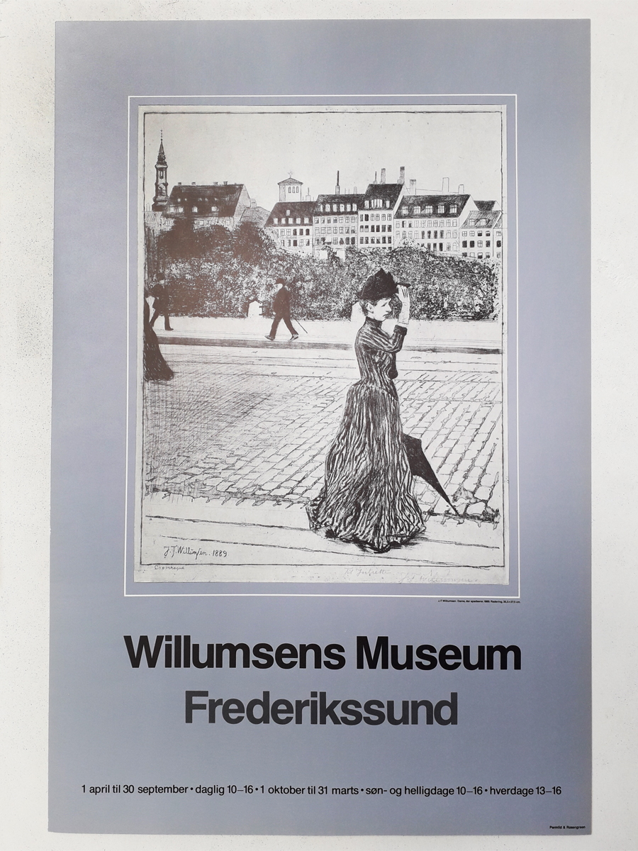 Spadserende dame Plakater Willumsens Museum