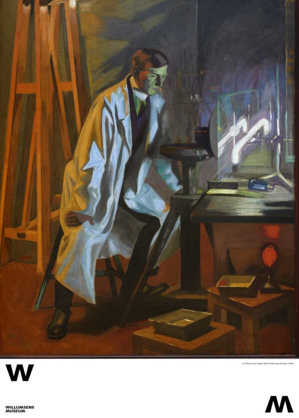 Plakat, En fysiker. Willumsen, 1913