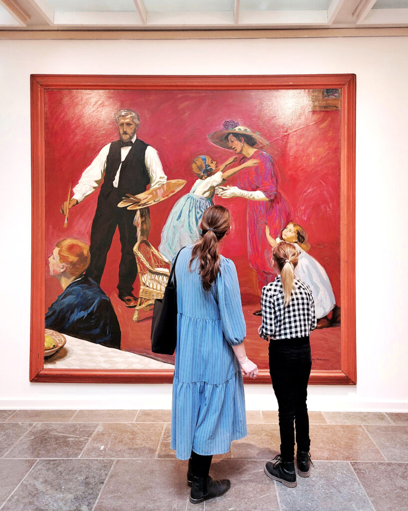 Mor og datter på Willumsens Museum